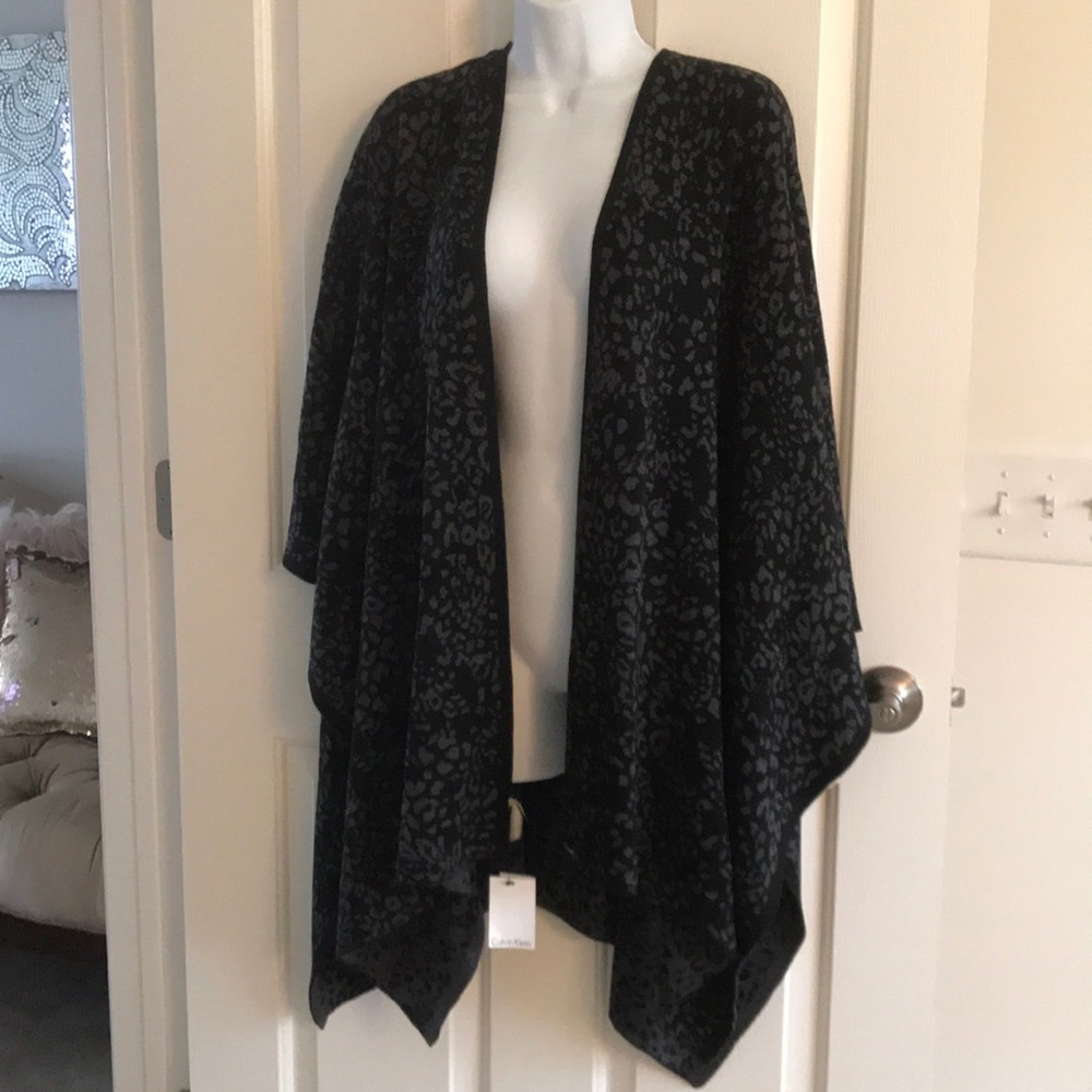 Calvin Klein Shawl Wrap Poncho Style